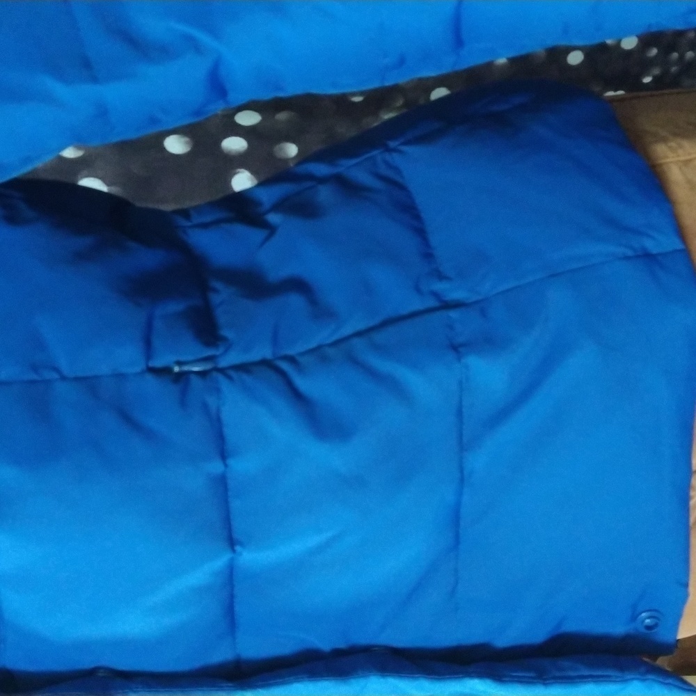 EUC Down Filled Puffer Coat 🧥 Royal Blue sz XS by JOE FRESH - Picture 3 of 10
